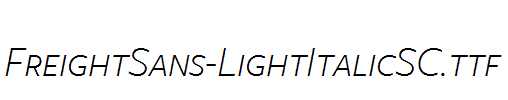 FreightSans-LightItalicSC.ttf