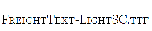 FreightText-LightSC.ttf