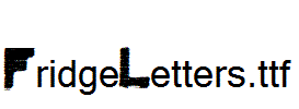 FridgeLetters.ttf