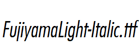 FujiyamaLight-Italic.ttf