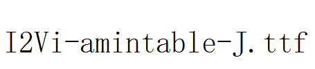 I2Vi-amintable-J.ttf