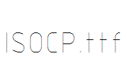 ISOCP.ttf