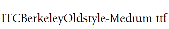 ITCBerkeleyOldstyle-Medium.ttf