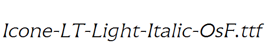 Icone-LT-Light-Italic-OsF.ttf