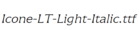 Icone-LT-Light-Italic.ttf