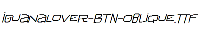 IguanaLover-BTN-Oblique.ttf