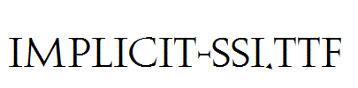 Implicit-SSi.ttf