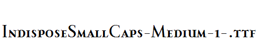 IndisposeSmallCaps-Medium-1-.ttf