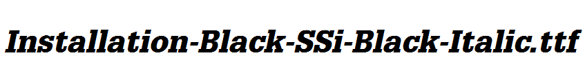 Installation-Black-SSi-Black-Italic.ttf