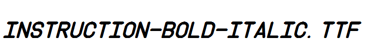 Instruction-Bold-Italic.otf