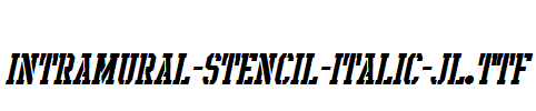 Intramural-Stencil-Italic-JL.ttf