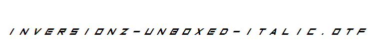 Inversionz-Unboxed-Italic.otf