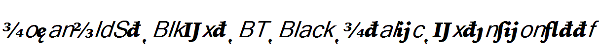 IowanOldSt-BlkExt-BT-Black-Italic-Extension.ttf