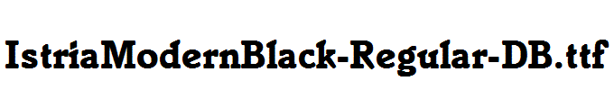 IstriaModernBlack-Regular-DB.ttf