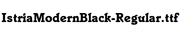 IstriaModernBlack-Regular.ttf