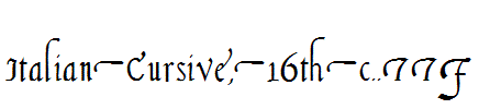 Italian-Cursive,-16th-c..ttf