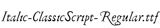 Italic-ClassicScript-Regular.ttf