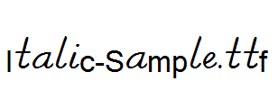 Italic-Sample.ttf