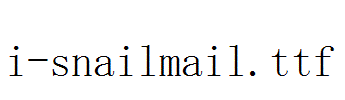 i-snailmail.ttf