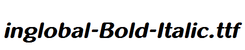 inglobal-Bold-Italic.ttf