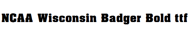 NCAA-Wisconsin-Badger-Bold.ttf