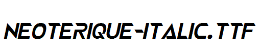 NEOTERIQUE-Italic.ttf