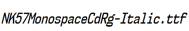 NK57MonospaceCdRg-Italic.ttf