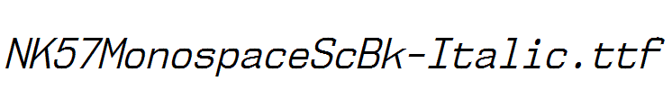 NK57MonospaceScBk-Italic.ttf