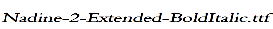 Nadine-2-Extended-BoldItalic.ttf