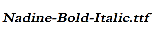 Nadine-Bold-Italic.ttf