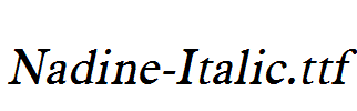 Nadine-Italic.ttf