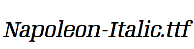 Napoleon-Italic.ttf