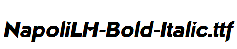 NapoliLH-Bold-Italic.ttf
