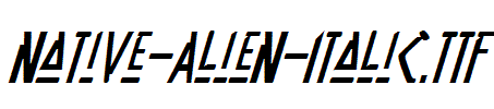 Native-Alien-Italic.ttf