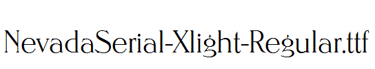 NevadaSerial-Xlight-Regular.ttf