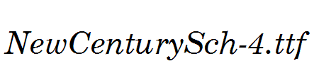 NewCenturySch-4.ttf