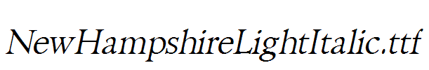 NewHampshireLightItalic.ttf