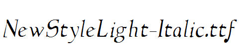 NewStyleLight-Italic.ttf