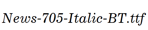 News-705-Italic-BT.ttf