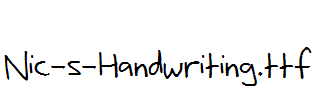 Nic-s-Handwriting.ttf