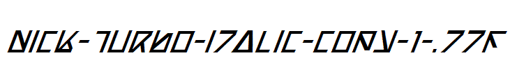 Nick-Turbo-Italic-copy-1-.ttf