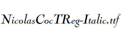 NicolasCocTReg-Italic.ttf