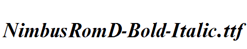 NimbusRomD-Bold-Italic.ttf
