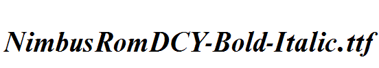 NimbusRomDCY-Bold-Italic.ttf