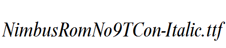 NimbusRomNo9TCon-Italic.ttf