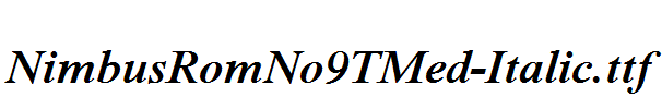 NimbusRomNo9TMed-Italic.ttf