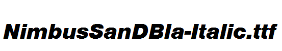 NimbusSanDBla-Italic.ttf