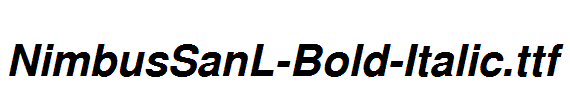 NimbusSanL-Bold-Italic.ttf