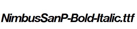 NimbusSanP-Bold-Italic.ttf