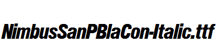 NimbusSanPBlaCon-Italic.ttf